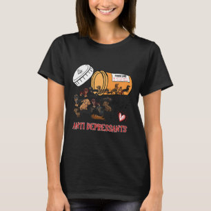 Wiener Dog Sause Puppy Lover Antidepressiva Dac T-shirt