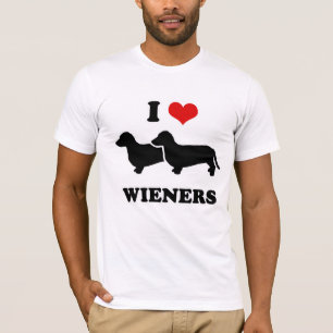 WIENER DOG T - SHIRTS - "Ik hou van mijn gasten"