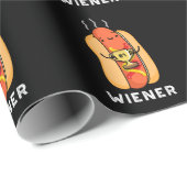 Wiener Funny Sause Pun Dark BG Cadeaupapier (Rol Hoek)
