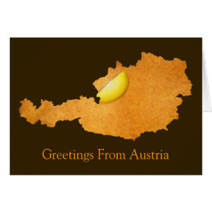Wiener Schnitzel - Kaart van Oostenrijk