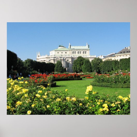 Wiener Volksgarten met Rozen Poster (Voorkant)