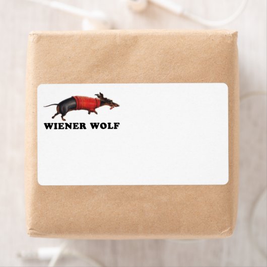 Wiener Wolf Boek Bord Etiket (Insitu)