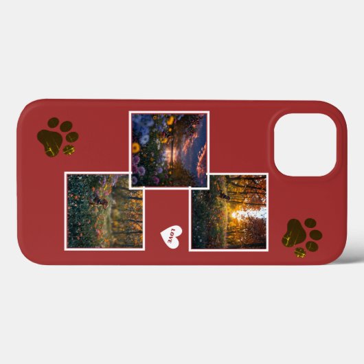 Wiener Wonder: Teckel Fotocollage iPhone Case (Achterkant (horizontaal))
