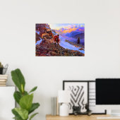 Wiens Man tegen Grizzly Charles Marion Russell Poster (Thuiskantoor)