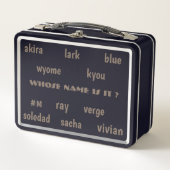 WIENS NAAM IS HET ? door METROPOLIM / ZWART (Voorkant)