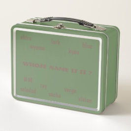 WIENS NAAM IS HET ? / GROENE ROESTVRIJE KLEUR