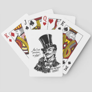 Wiens schat?! Wittige Lord karikatuur Pokerkaarten