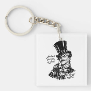 Wiens schat?! Wittige Lord karikatuur Sleutelhanger