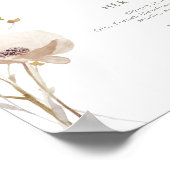 Wierook Wildbloem Handtekeningdranken Bord Poster (Hoek)