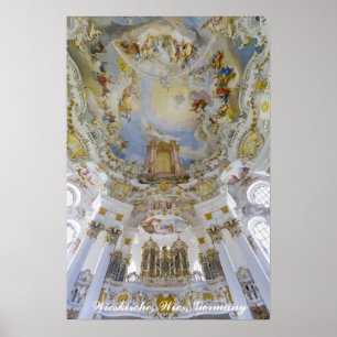 Wieskirche organ, Duitsland Poster