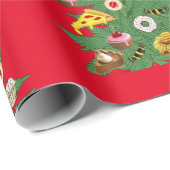 Wiet kerstboom gepersonaliseerd cadeaupapier (Rol Hoek)