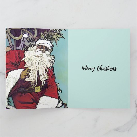 Wiet Kerstman Kaart (Binnen)