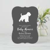 Wiet Terrier Dog Baby shower Geslacht Neutraal Kaart (Staand voorkant)