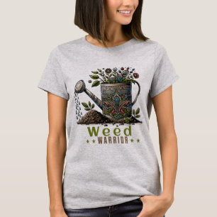 Wiet Warrior Grijs Tuinieren T-shirt