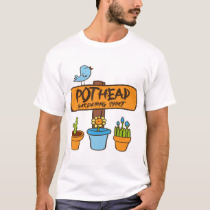 Wietkweker T-shirt met Grappige Plantenliefhebber