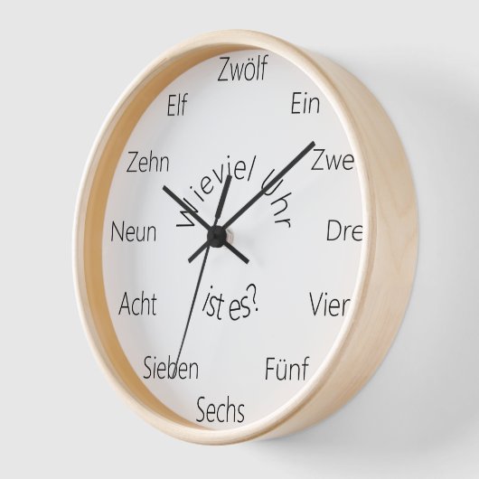 "Wieviel Uhres?" Duitse taal  (Hoek)