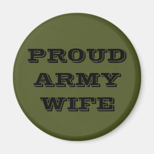 Wife bij het Magnet Proud Army Magneet
