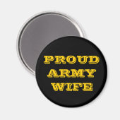 Wife bij het Magnet Proud Army Magneet (Voorkant / Achterkant)