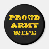 Wife bij het Magnet Proud Army Magneet (Voorkant)