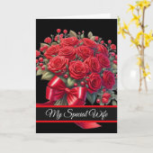 Wife Birthday Card Kaart (Gele Bloem)
