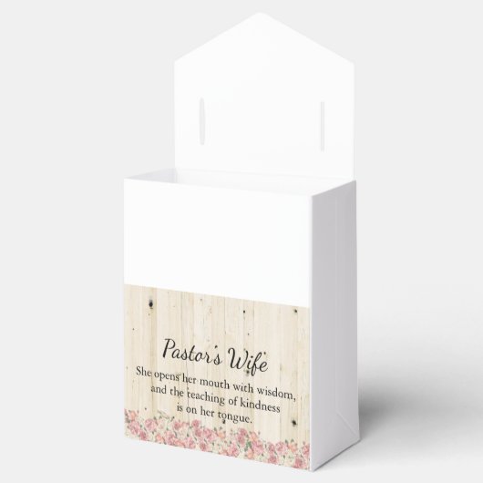 Wife box van de dominee bedankdoosjes (Geopend)