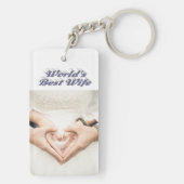 Wife Foto grijs Sleutelhanger (achterkant)