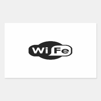 WiFe Logo Valentijns Gift Rechthoekige Sticker