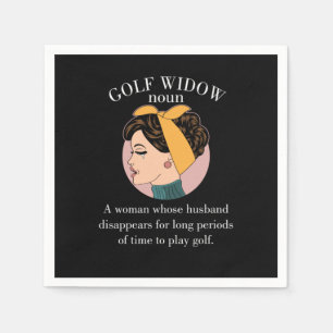 Wife man Golfer Funny Gift Golf Widow Noun Def Servet