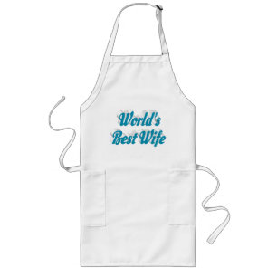 Wife sky blue text long schort