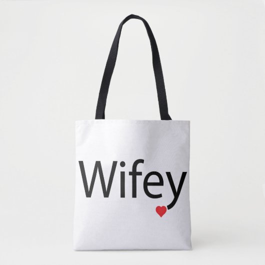Wifey - Aangepaste All-Over-Print Canvas tas (Voorkant)