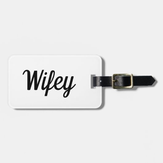 Wifey Bagagelabel (Voorkant horizontaal)
