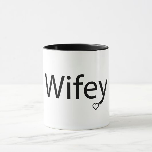 Wifey - Black 11 oz Combo Mug (Centre)