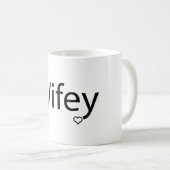 Wifey - Blanc 11 oz Mug classique (Devant droit)
