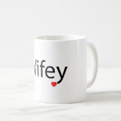 Wifey - Blanc 11 oz Mug classique (Devant droit)