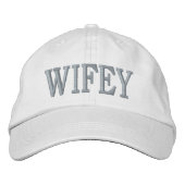 WIFEY Casquette brodé | Casquette de mariée | CASQ (Devant)
