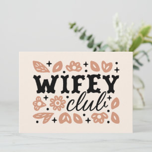 Wifey club cowboy vrouw country cowgirl esthetiek kaart