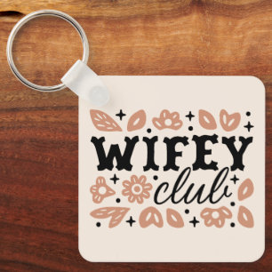Wifey club cowboy vrouw tradwife cowgirl esthetiek sleutelhanger