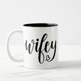 Wifey Coffee-Mok Tweekleurige Koffiemok