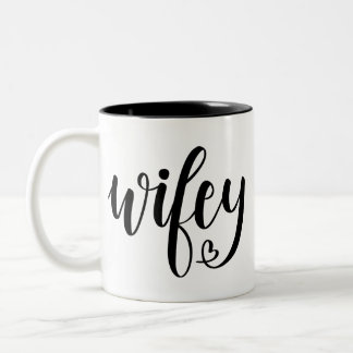 Wifey Coffee-Mok Tweekleurige Koffiemok