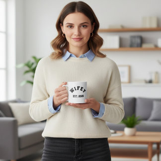 Wifey College  T-Shirt Koffiemok