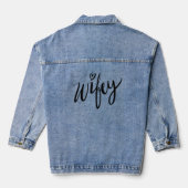 Wifey denim jeans jas jacket (Achterkant)