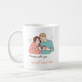 Wifey en Hubby mok, Paar mok (Links)