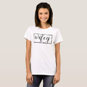 Wifey Est. 2023 Wedding Matching Hubby Wife T-Shir T-shirt (Voorkant volledig)