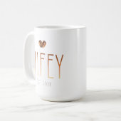 Wifey Est Coffee Mug Love Is Brewing Bridal Gift (Devant gauche)