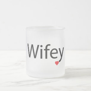 Wifey - Gelé 10 oz de verre givré Mug