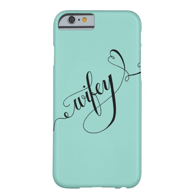 Wifey Hand Geschreven Verlichtingskalligrafie Hart Case-Mate iPhone Case (Achterkant)