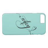 Wifey Hand Geschreven Verlichtingskalligrafie Hart Case-Mate iPhone Case (Achterkant (Horizontaal))