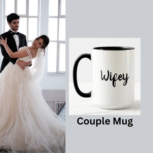 Wifey Mariage Lune de miel Couple Mug