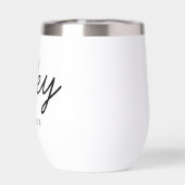 Wifey Modern Minimalistisch Script Gepersonaliseer (Achterkant)