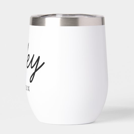 Wifey Modern Minimalistisch Script Gepersonaliseer (Achterkant)
